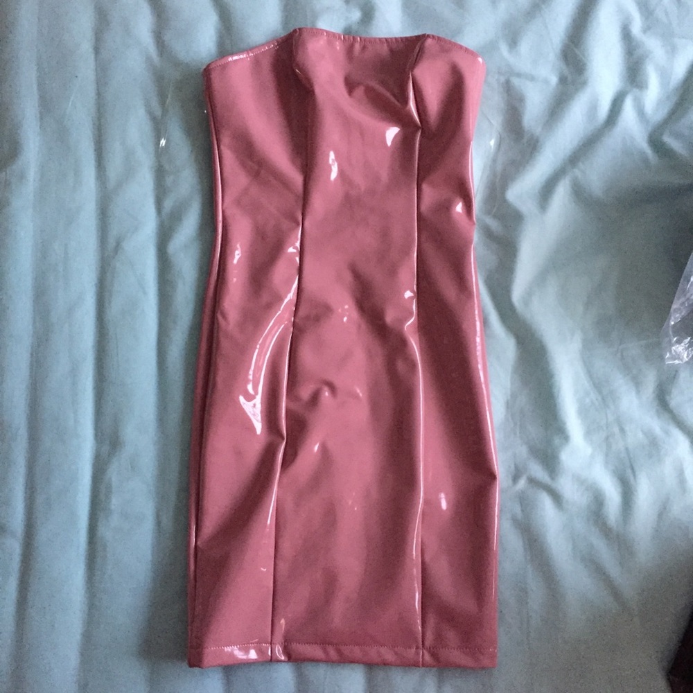 Fashion Nova King Kourt mauve pink tube dress XS